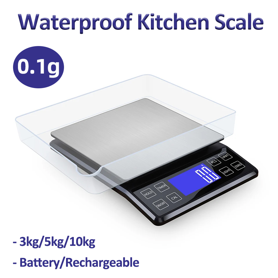 Unique Electronics Gadgets - Báscula Digital de acero inoxidable para