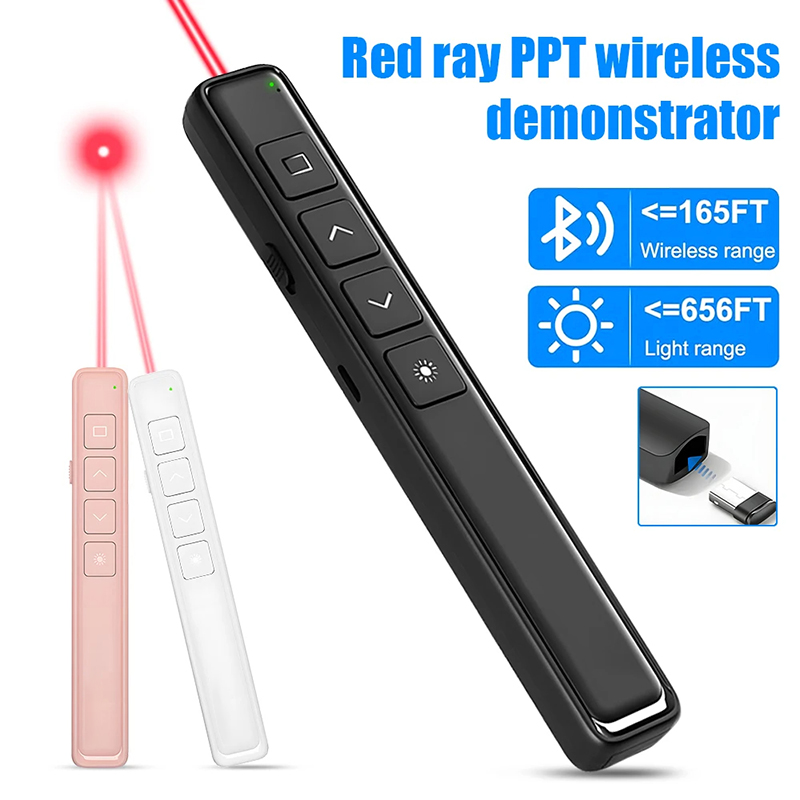 Laser Pointer Presenter - Clicker de presentación inalámbrico, bolígrafo Powerpoint
