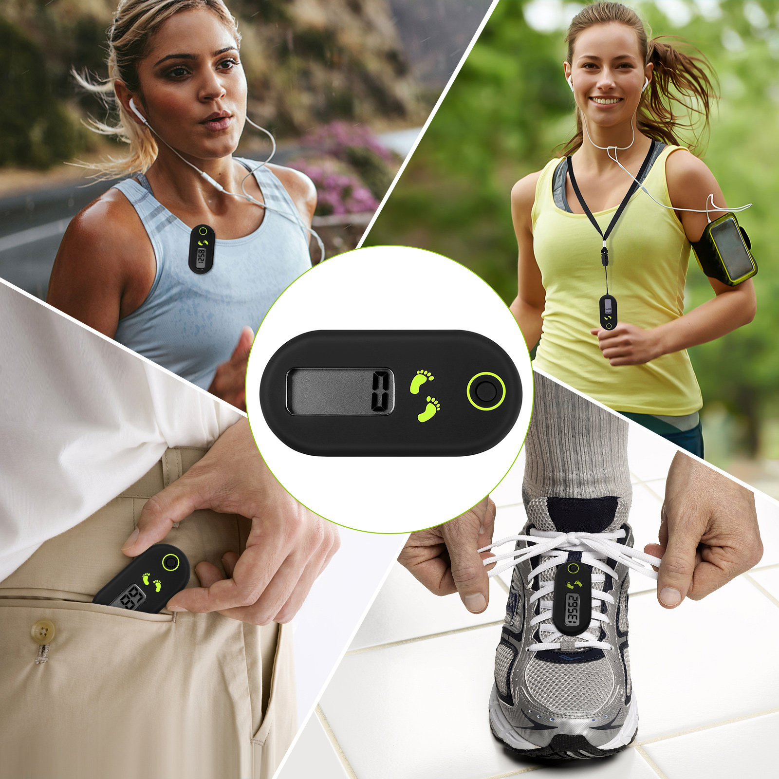 Podómetro Electrónico Portátil - Electronics Gadgets For Home reseña y precio