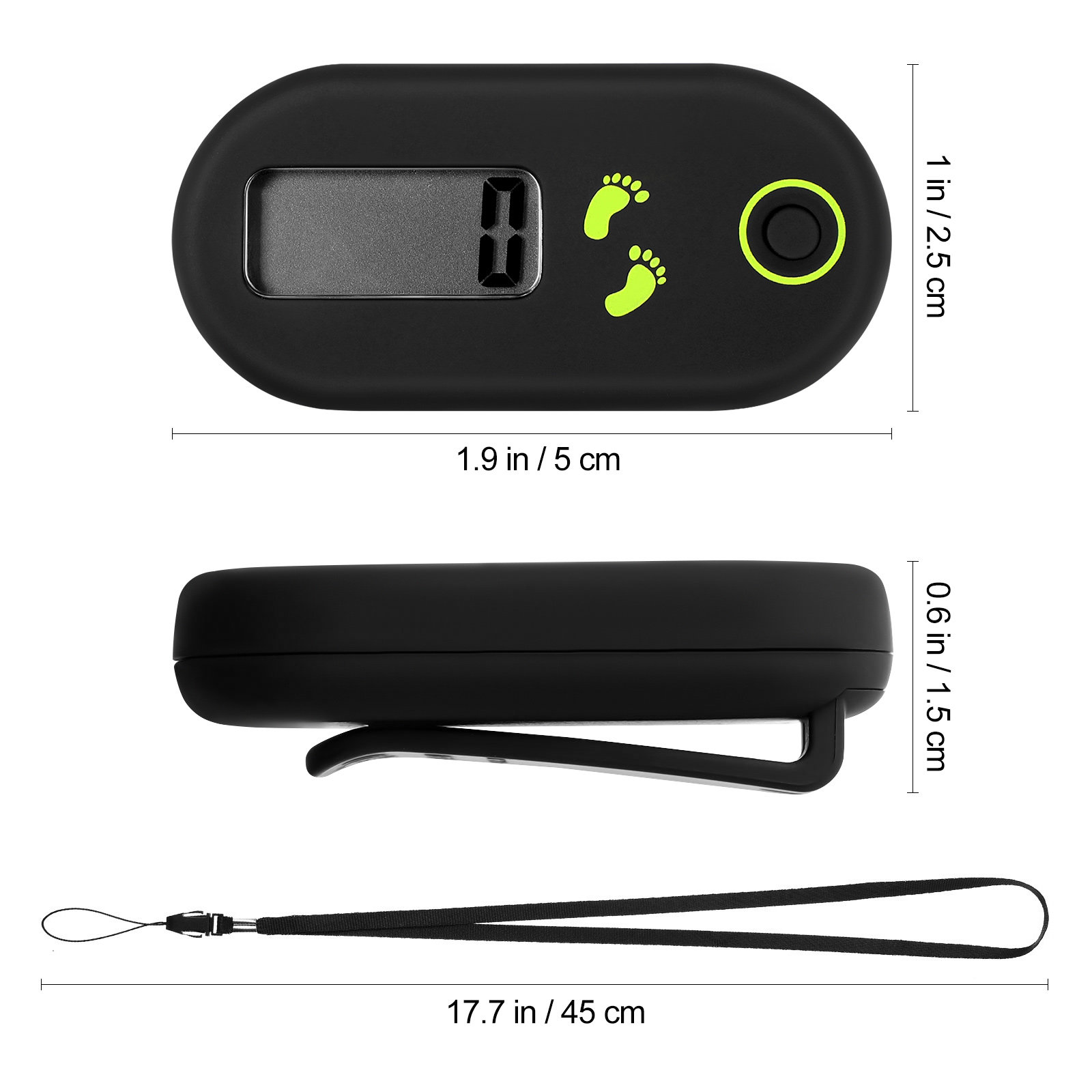 Podómetro Electrónico Portátil - Electronics Gadgets For Home reseña y precio