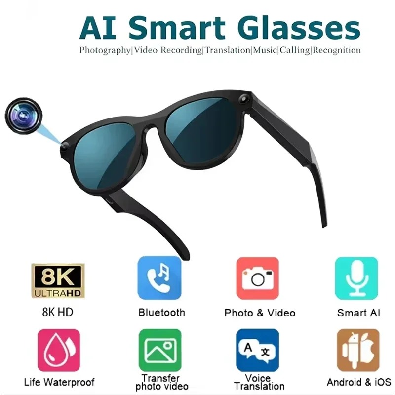 Gafas Inteligentes 8KHD con IA - Smart Glasses Ar reseña y precio