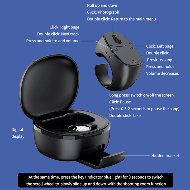 Anillo inalámbrico con Bluetoo - Electronics Gadgets For Home reseña y precio