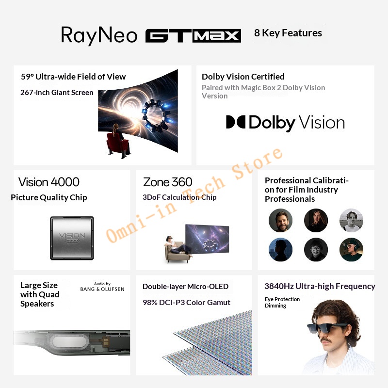 Lentes Inteligentes RayNeo GT  - Smart Glasses Ar reseña y precio